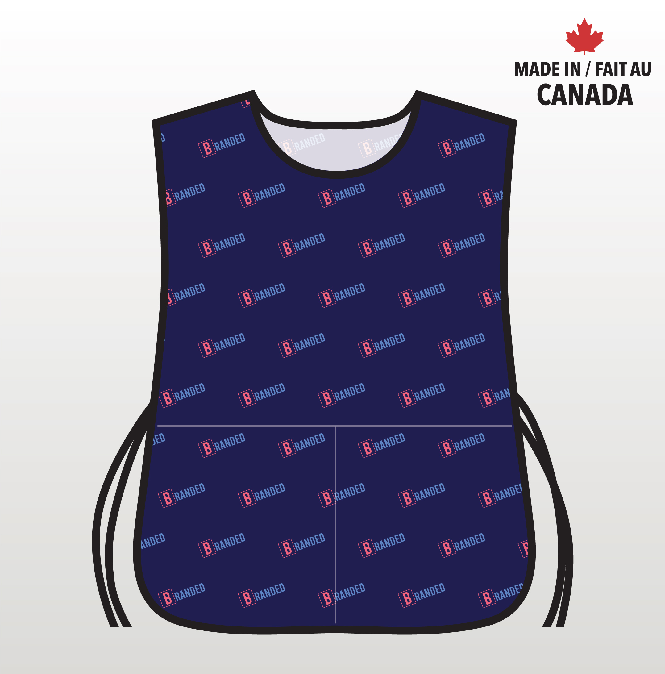 Made in Canda Sublimated Smock/Cobbler Apron/Caddy Bib