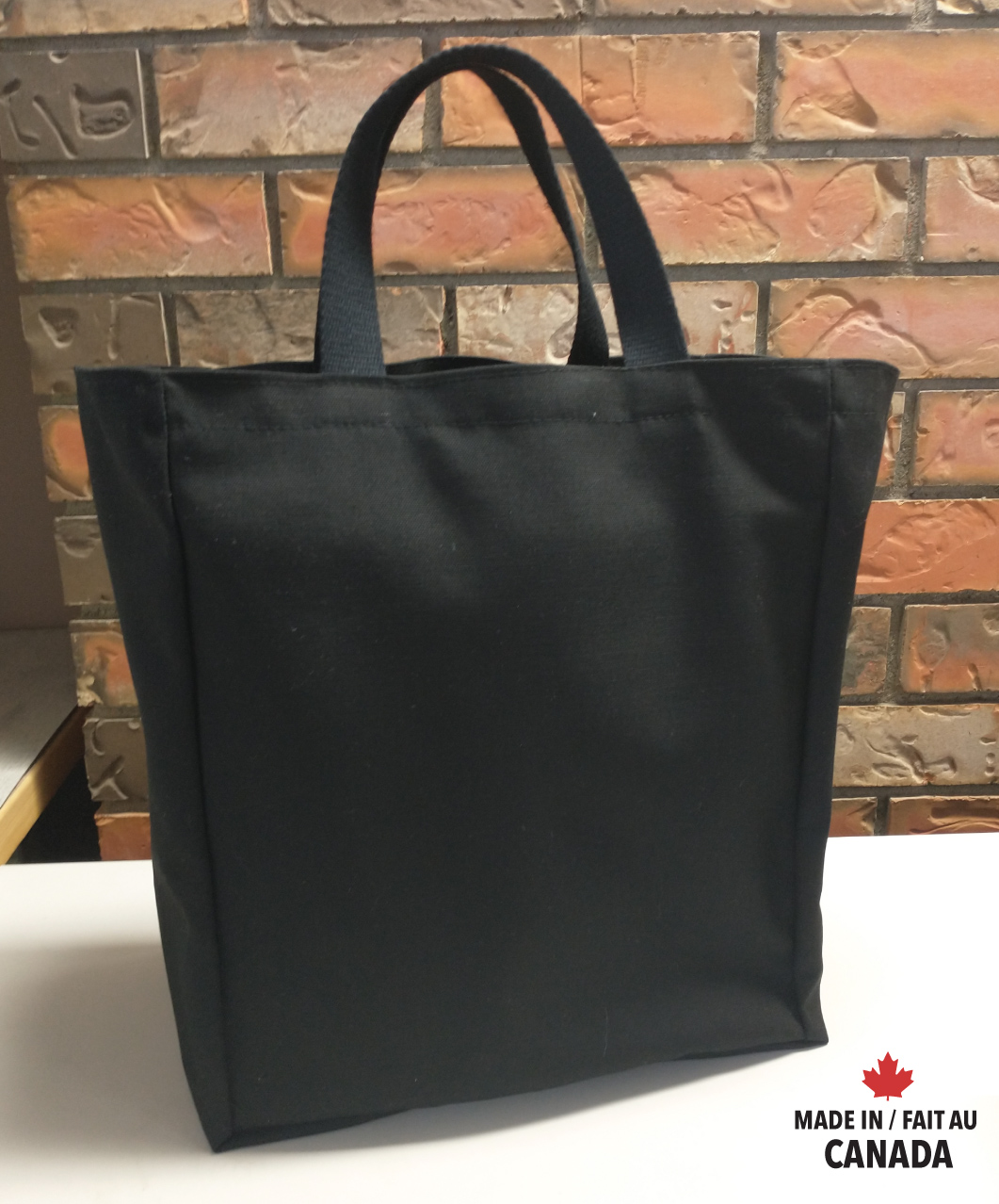 Made in Canada Cotton 6 bottle wine tote / grocery bag